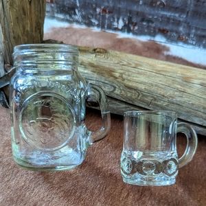 Vintage Glass Mini Mug Bundle